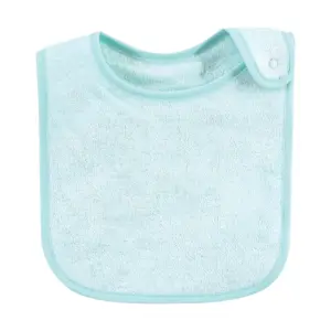 Hudson Baby Infant Girl Rayon from Bamboo Terry Bibs, Tropical, One Size