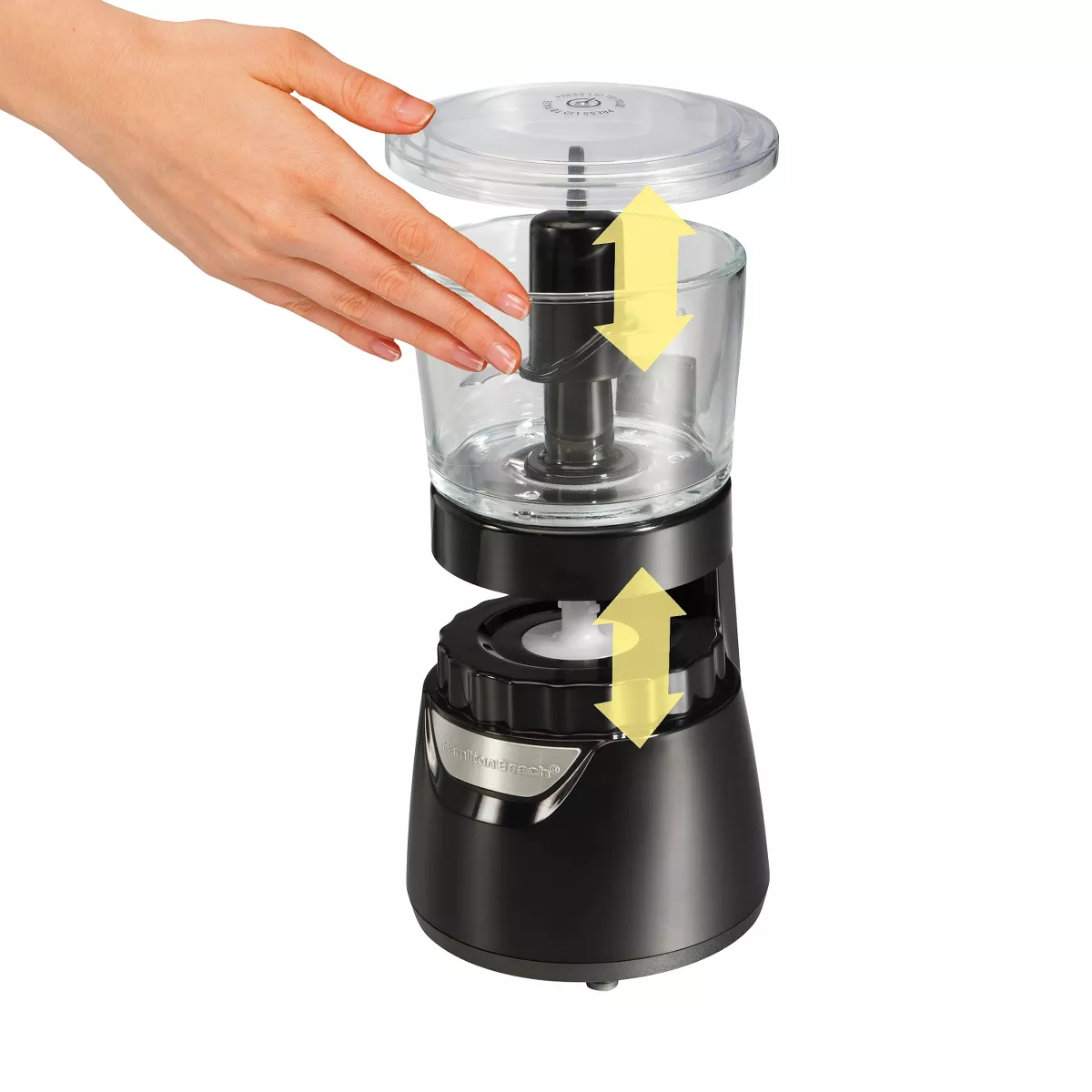 Hamilton Beach Stack and Press Food Chopper - Black 3 Cup- 72860