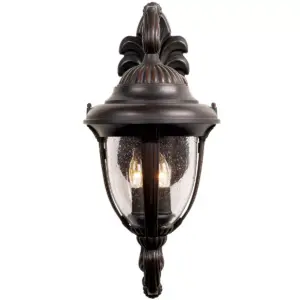 John Timberland Traditional Outdoor Wall Light Fixture Bronze Double Arm 21 1/2