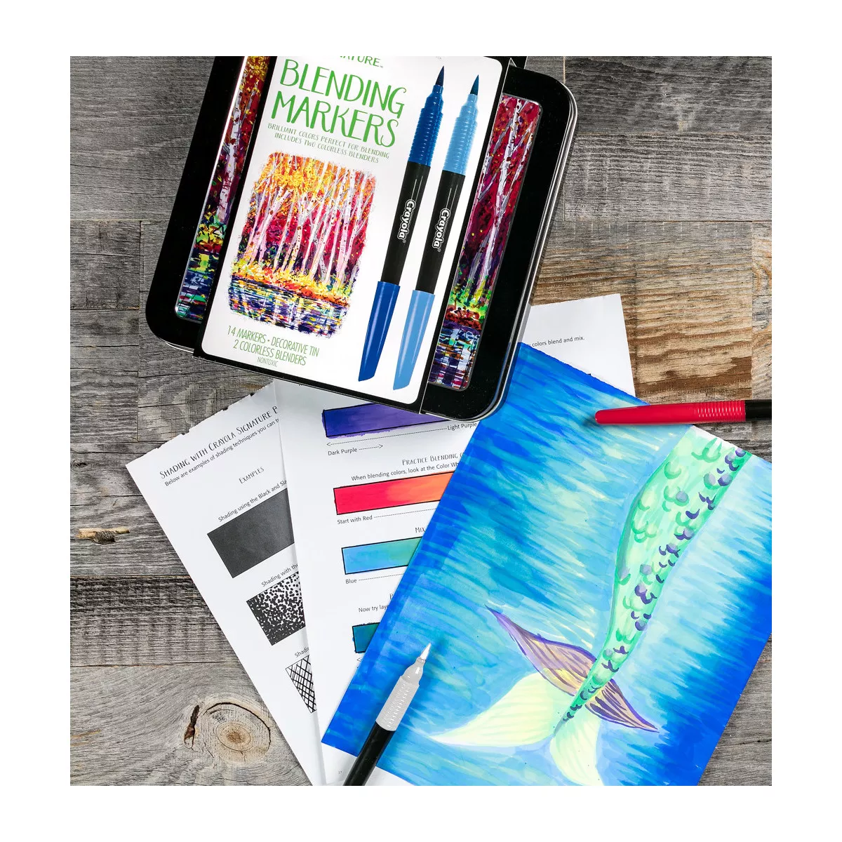 Crayola 16ct Blending Marker Kit with Case