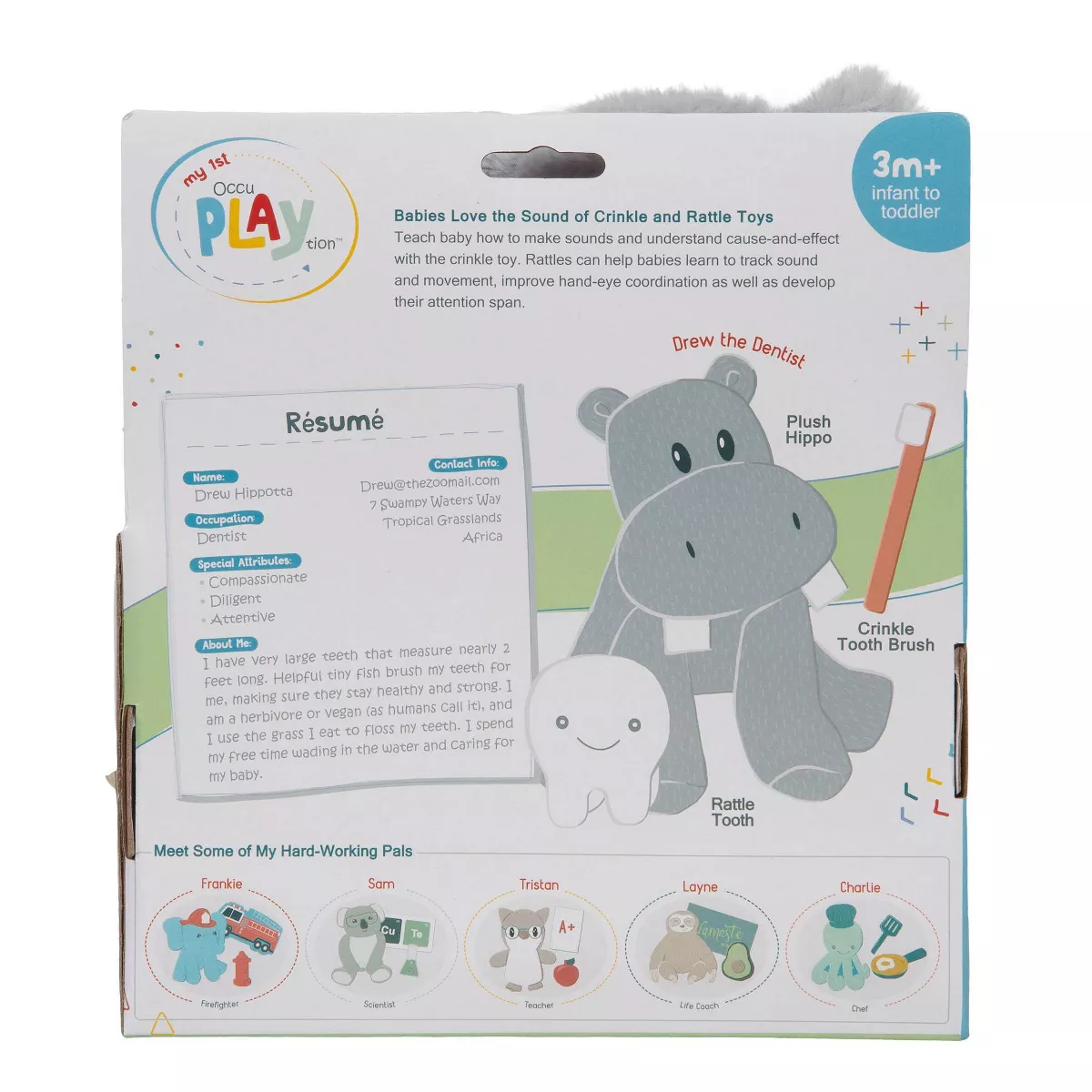 My 1st OccuPlaytion Hippo Dentist - 3pc