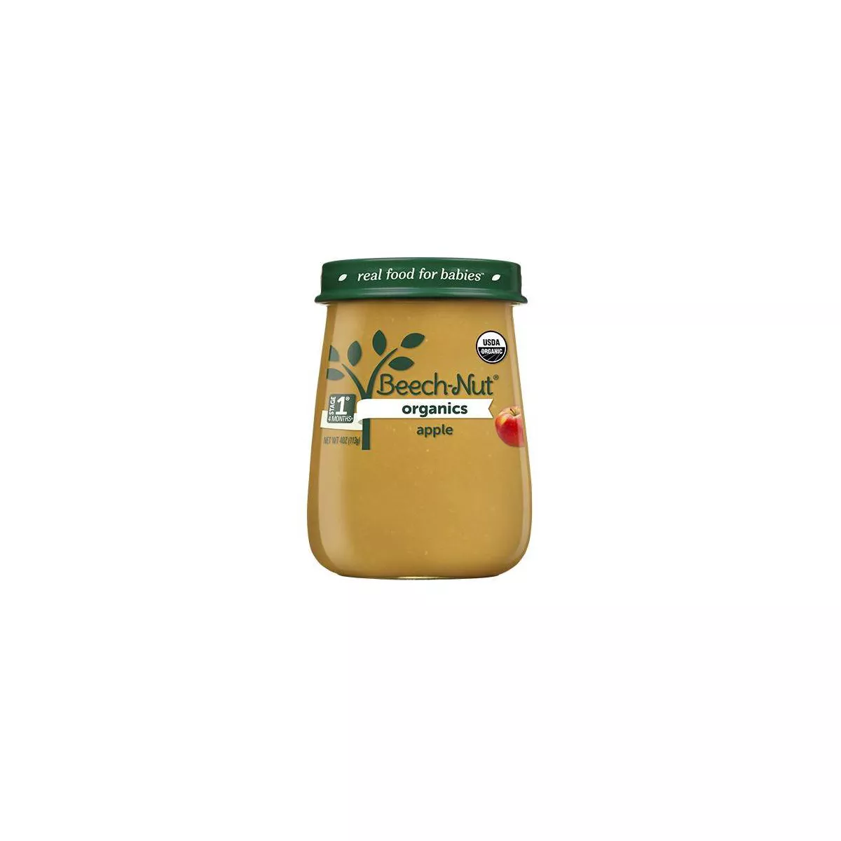 Beech-Nut Organics Apples Baby Food Jar - 4oz