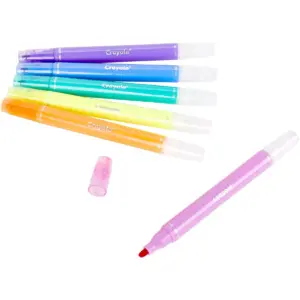 Crayola Take Note! Chisel Tip Erasable Highlighters, Assorted Colors, set of 6