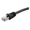 Monoprice Cat6A Ethernet Patch Cable - 7 Feet - Black | Network Internet Cord - RJ45, 550Mhz, STP, Pure Bare Copper Wire, 10G, 26AWG