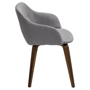 Campania Mid Century Modern Chair Fabric Gray - LumiSource