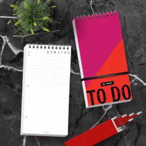 Spiral 1-Subject Notebook Bold Daily To Do List 4