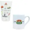 Silver Buffalo Friends Pint Glass and 14 Ounce Ceramic Mug Set