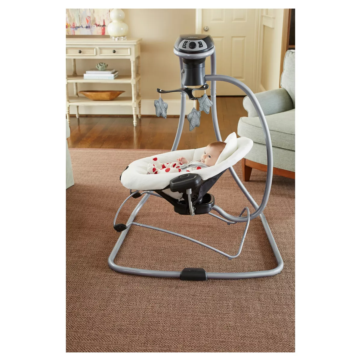 Graco DuetConnect LX Multi-Direction Baby Swing and Bouncer - Asher