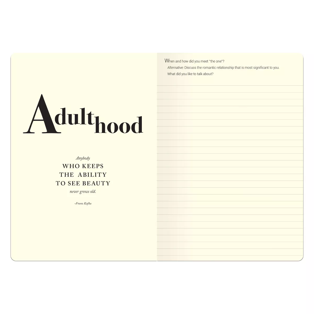 The Story of My Life Activity Journal - Piccadilly