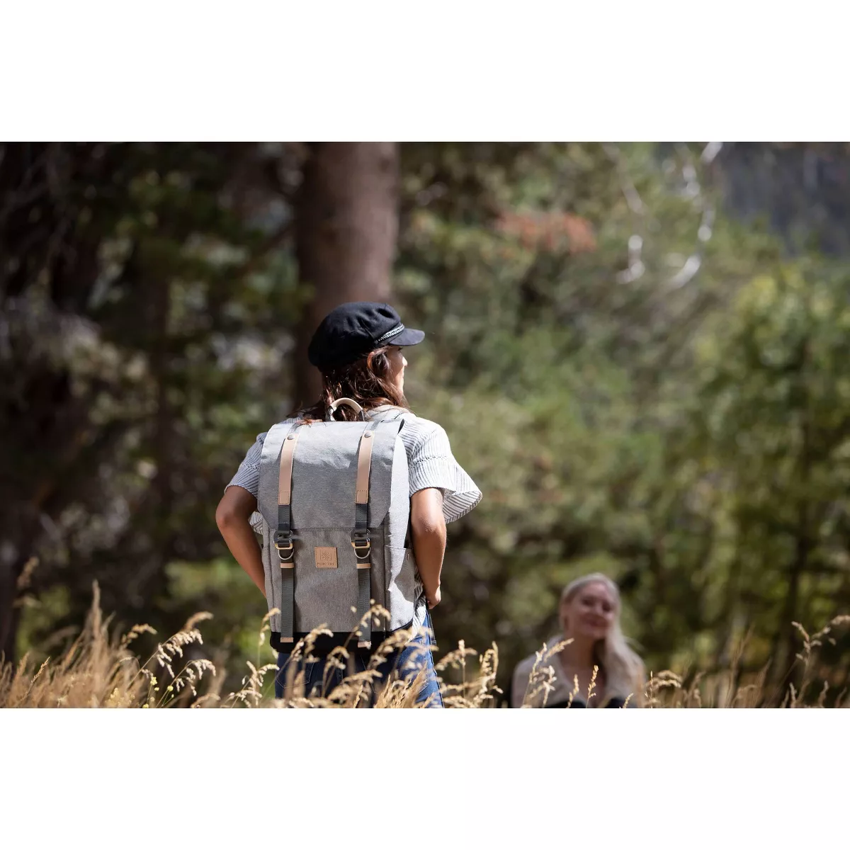 Picnic Time PT-Frontier Picnic Backpack - Heathered Gray