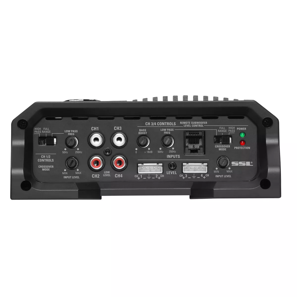 Sound Storm Laboratories 1600 Watt 4 Channel Full Range Car Audio Subwoofer Amplifier, Class A/B, 2/4 Ohm Stable, Mosfet Power