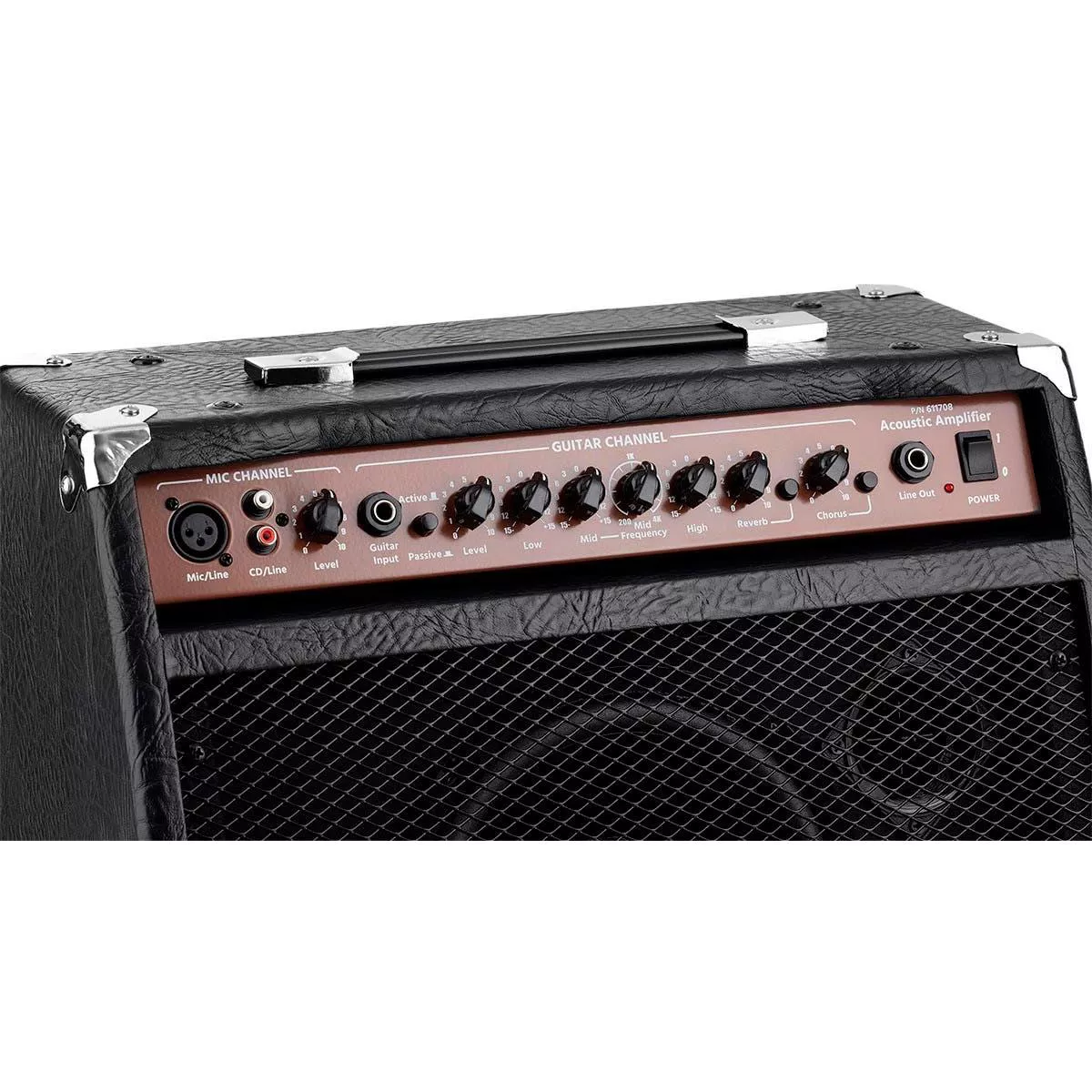 Monoprice 20-Watt Acoustic Guitar Amplifier, 3-Band EQ With Frequency Selector, Perfect For Both Practice and Small Gigs - Stage Right Series