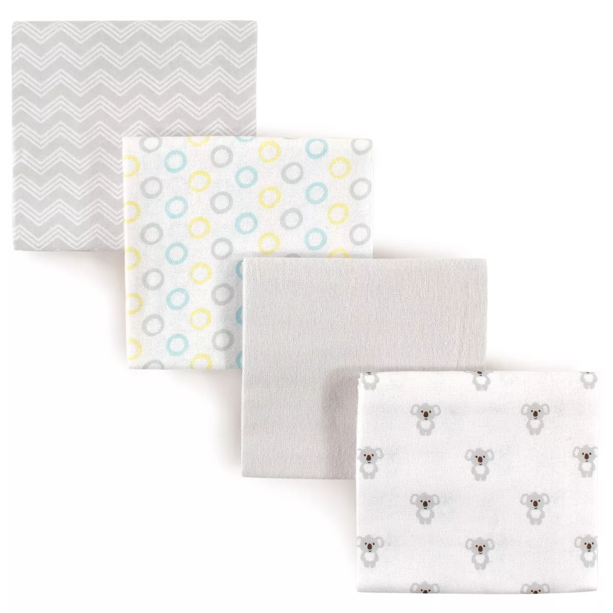 Luvable Friends Baby Cotton Flannel Receiving Blankets, Koala, One Size