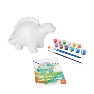 MindWare Paint Your Own Porcelain Bank: Dinosaur - Creative Activities - 3 Pieces