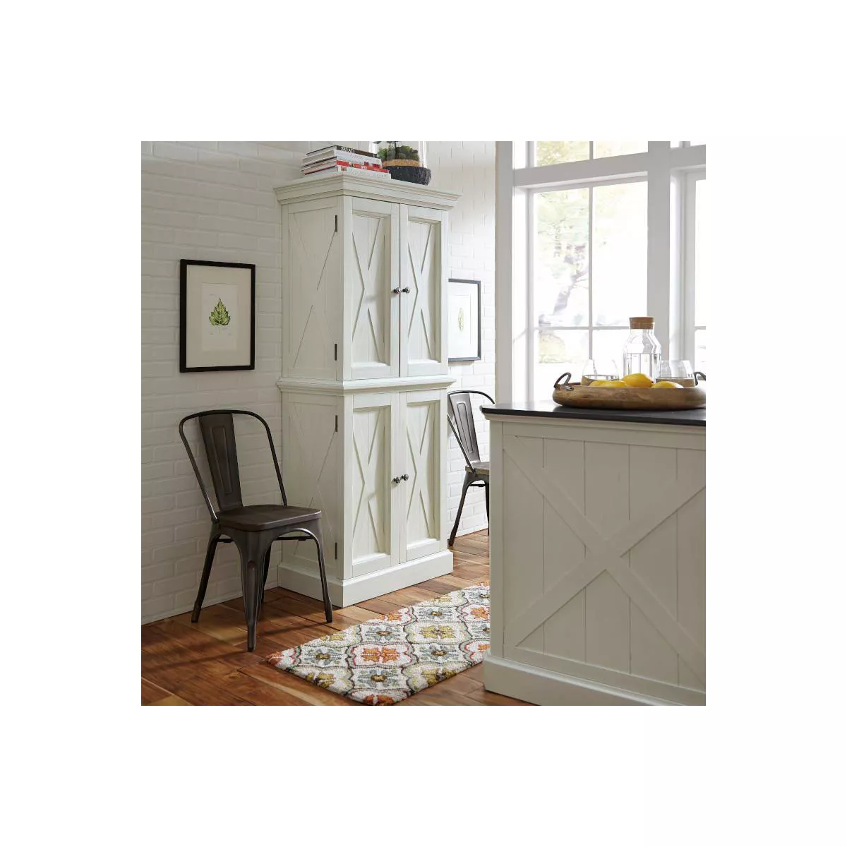 Seaside Lodge Pantry - White - Home Styles