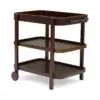 Selleck Wood Bar Cart Brown Mahogany - Christopher Knight Home