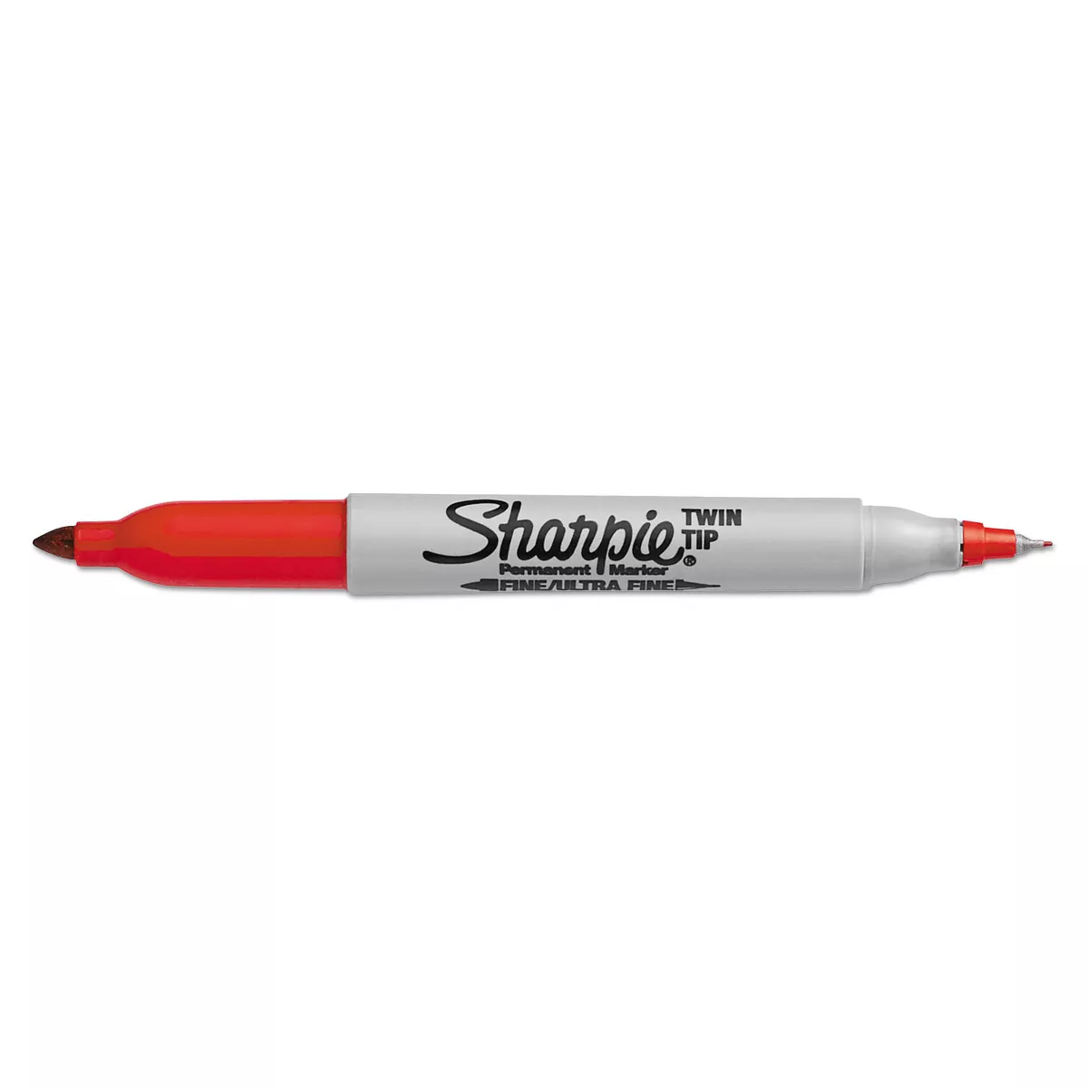 Sharpie Twin-Tip Permanent Marker Fine/Ultra Fine Point Red 32002