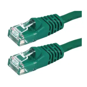 Monoprice Cat6 Ethernet Patch Cable - 7 Feet - Green | Network Internet Cord - RJ45, Stranded, 550Mhz, UTP, Pure Bare Copper Wire, 24AWG