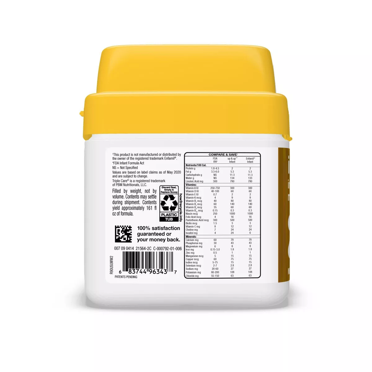 Infant Non-GMO Formula with Iron Powder - 22.2oz - up & up™