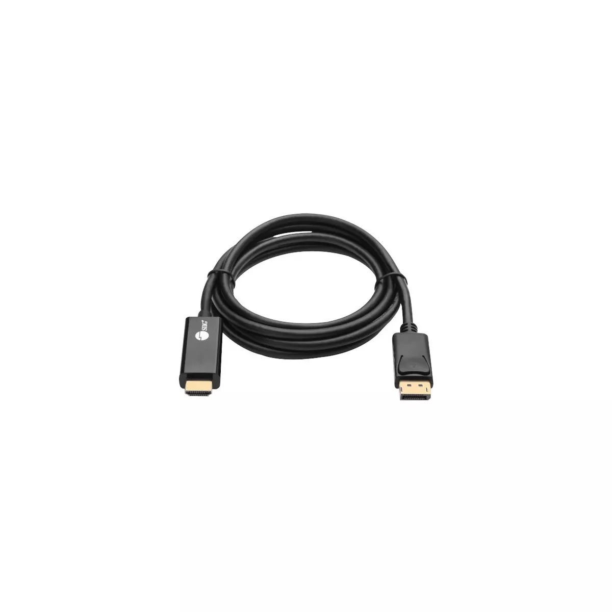 SIIG DisplayPort 1.2 To HDMI 6ft Cable 4K/30Hz - 6 ft DisplayPort/HDMI A/V Cable for Audio/Video Device, HDTV, PC, Monitor, Notebook, Desktop Computer