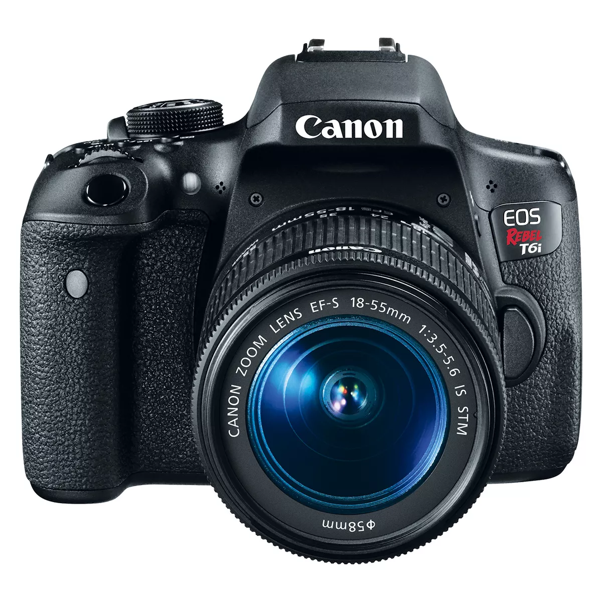 Canon EOS Rebel T6i EF-S 18-55mm IS STM Kit - Black (0591C003)