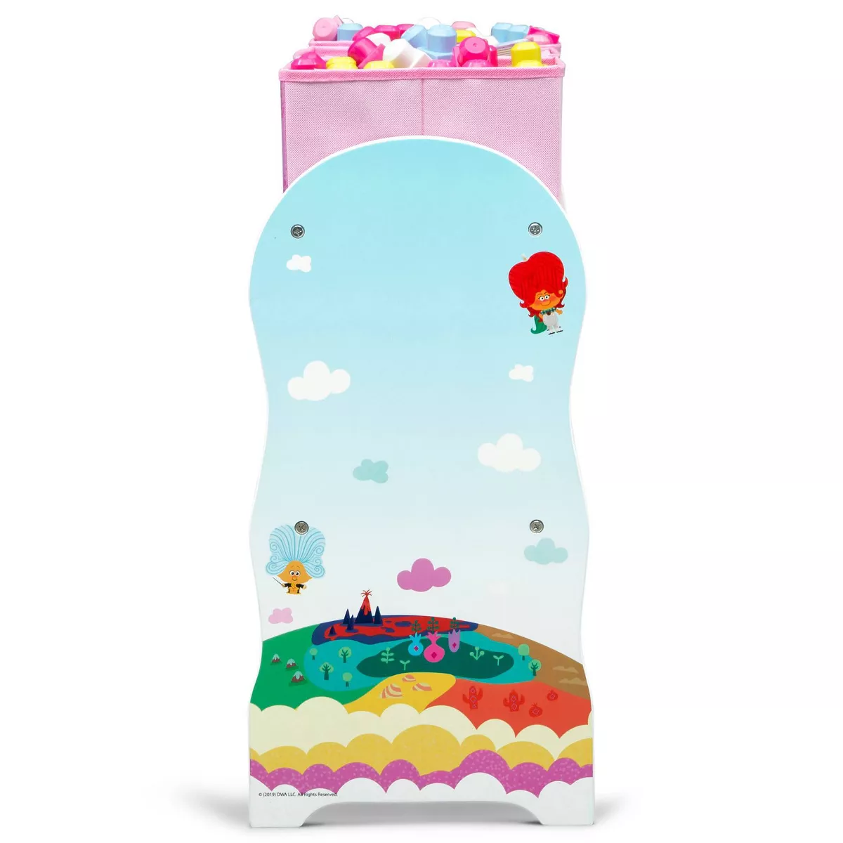 Trolls World Tour Design and Store 6 Bin Toy Organizer - Delta Children
