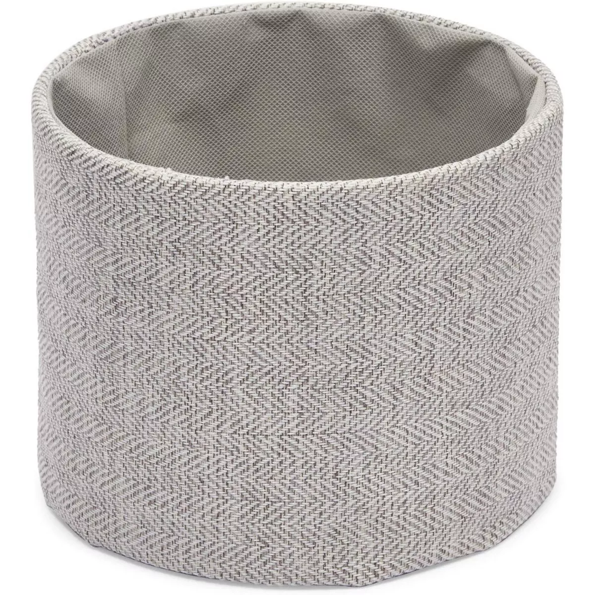 Juvale 4 Pack Fabric Basket Storage Containers Grey Organizers, 4 Sizes