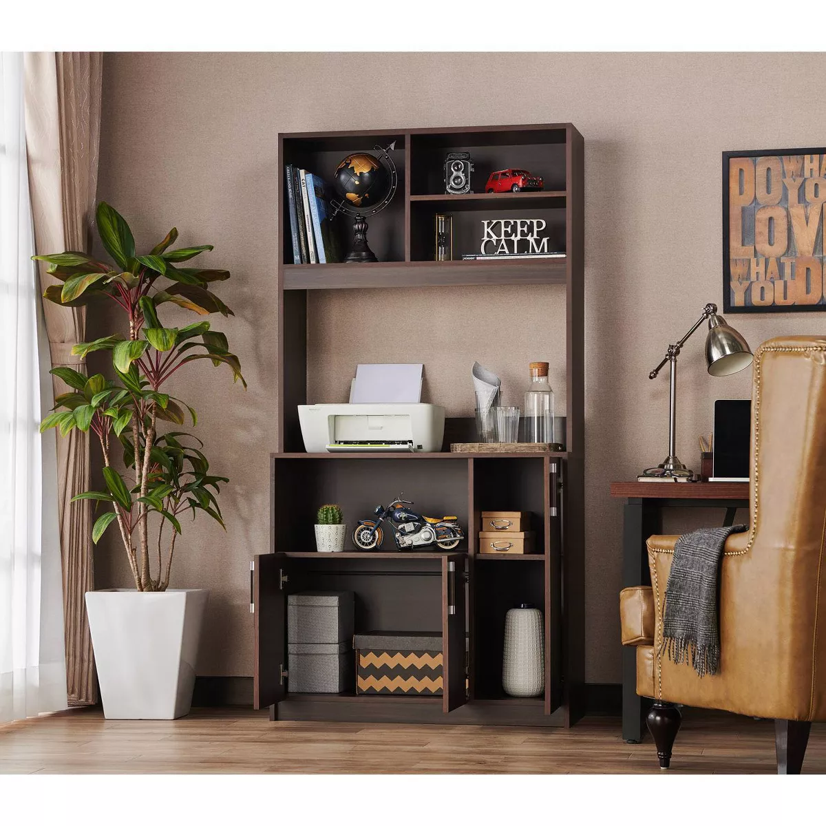 Esla Modern Baker's Rack Wenge - HOMES: Inside + Out