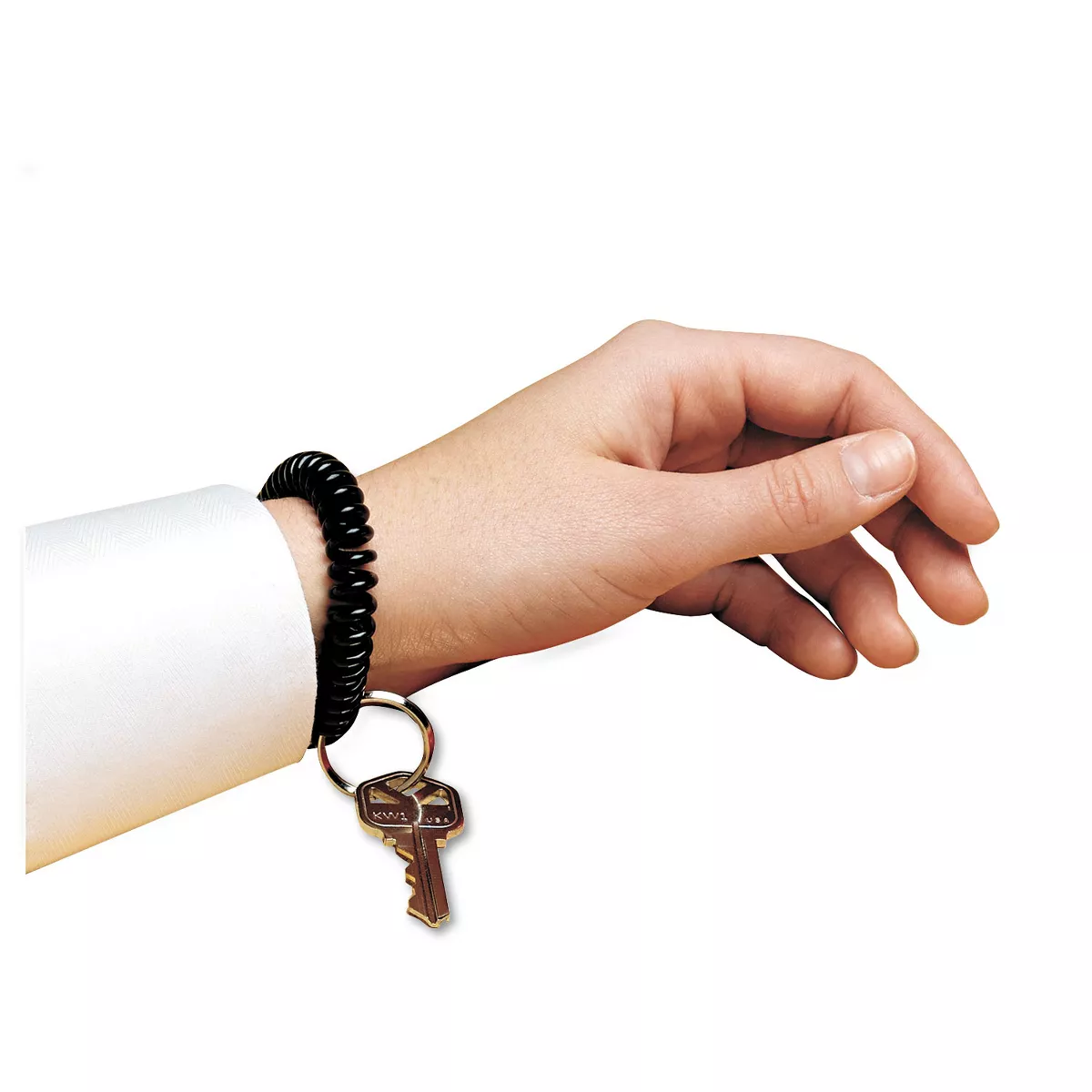 SteelMaster Wrist Coil with Key Ring Black 201450004