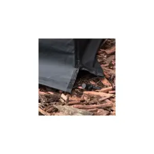 Sunnydaze Outdoor Weather-Resistant PVC and Polyester Square Fire Pit Bowl Cover with Drawstring and Toggle Closure - 48