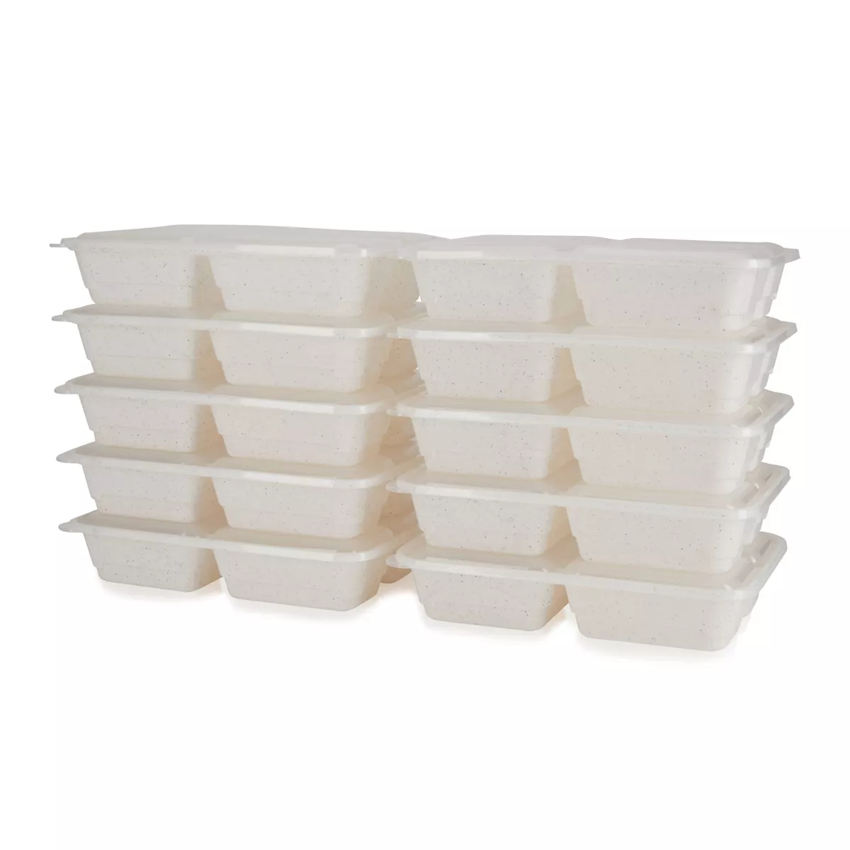 Simply Green Meal Prep Containers with Divider Natural - 1000ml - 10pk