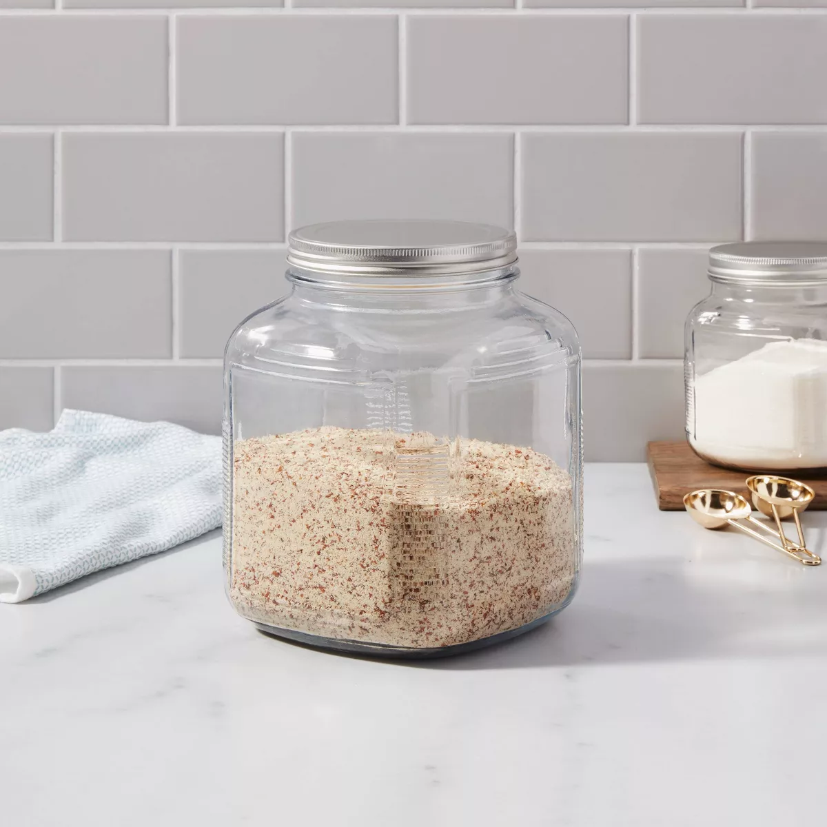128oz Glass Jar with Metal Lid - Threshold™