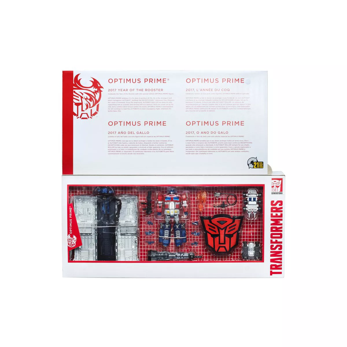Optimus Prime Year of the Rooster Edition | Transformers Platinum Edition Hybrid Style Action figures