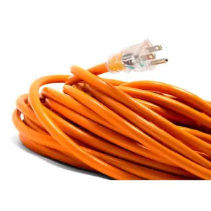 WEN PC1123 100ft 12-Gauge Heavy-Duty SJTW Outdoor 12/3 Extension Cord w/ 5-15R Light-Up Outlet