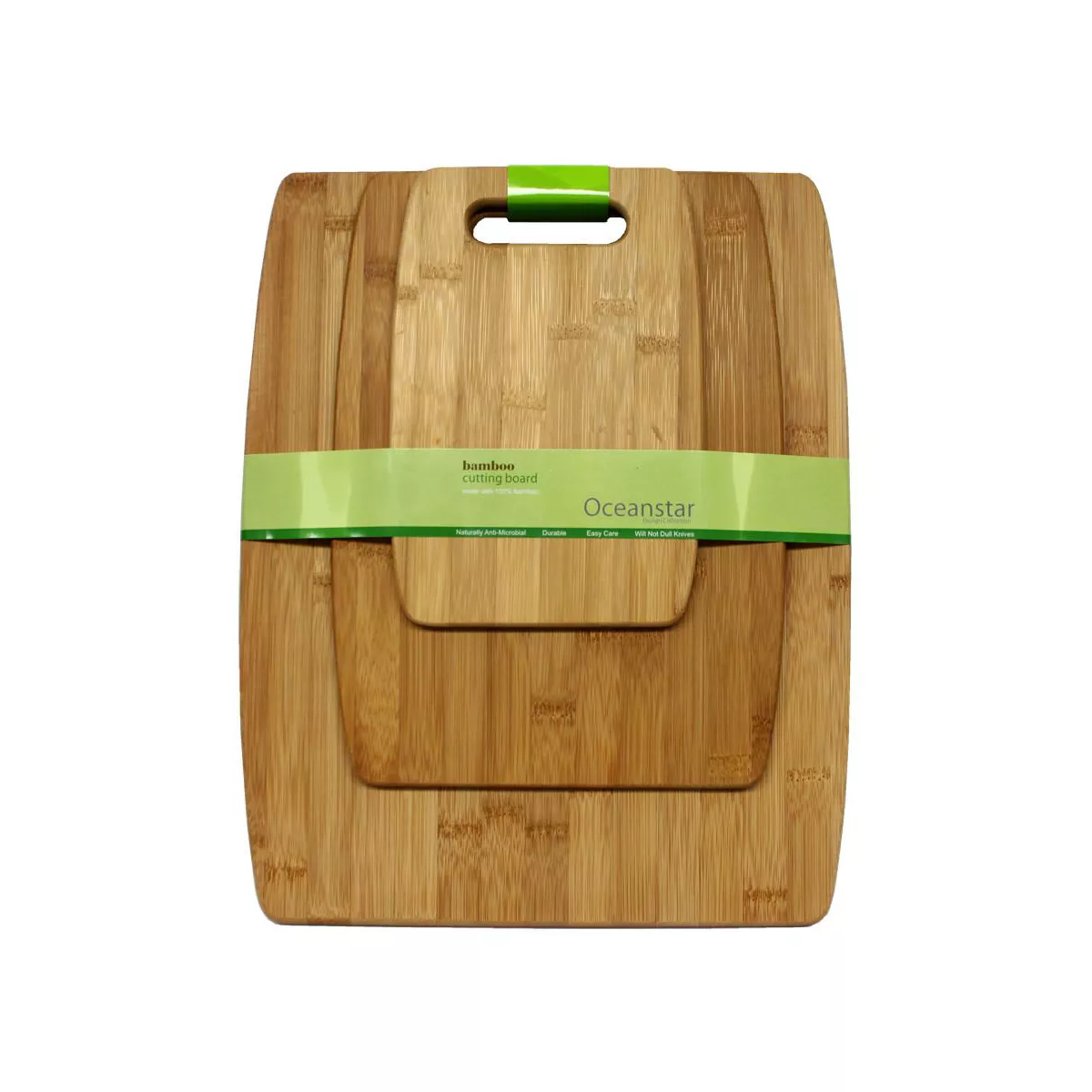 Oceanstar 3-Piece Bamboo Cutting Board Set
