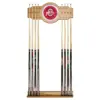 NCAA Ohio State Buckeyes Wood & Mirror Wall Cue Rack 2pc