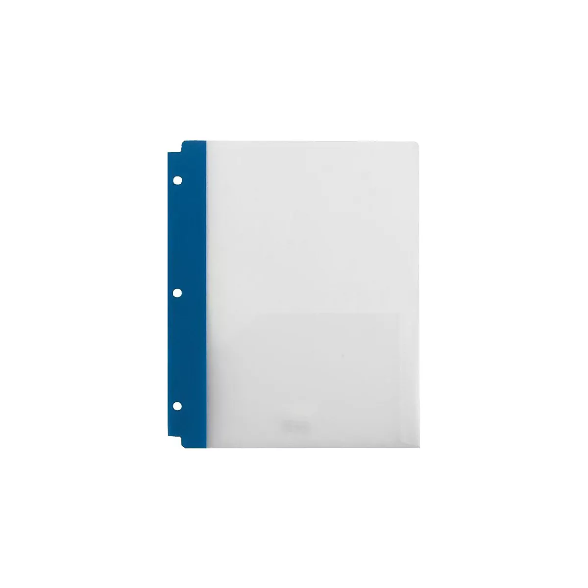 Staples 2 Pocket Poly Folder Frosted Navy 920416