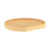 Rev-A-Shelf 4WLS201-22-BS52 22 Inch Wooden D Shape Lazy Susan Turntable Storage Organizer with Swivel Bearing for Upper Corner Kitchen Cabinets