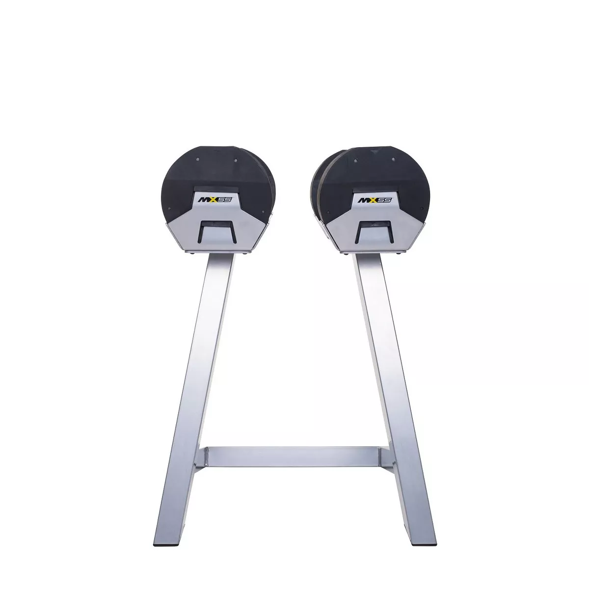 MX Select MX-55 Pro Style Adjustable Dumbbell Set w/ 10 to 55 Pound Range, Black