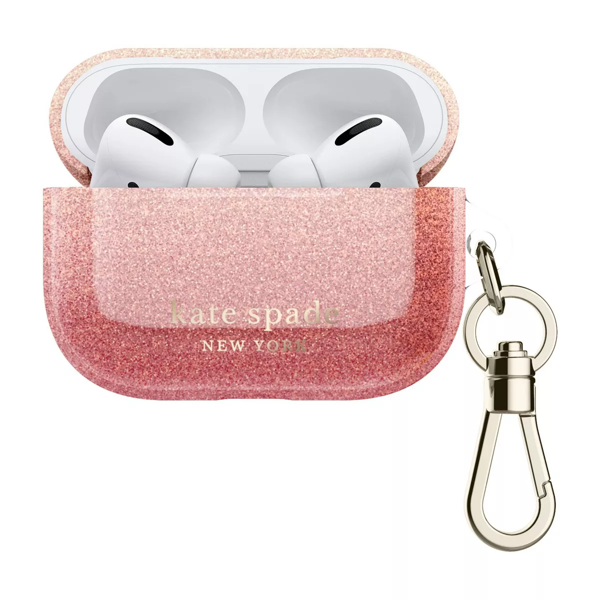 Kate Spade New York AirPods Pro Case - Ombre Glitter Sunset Pink
