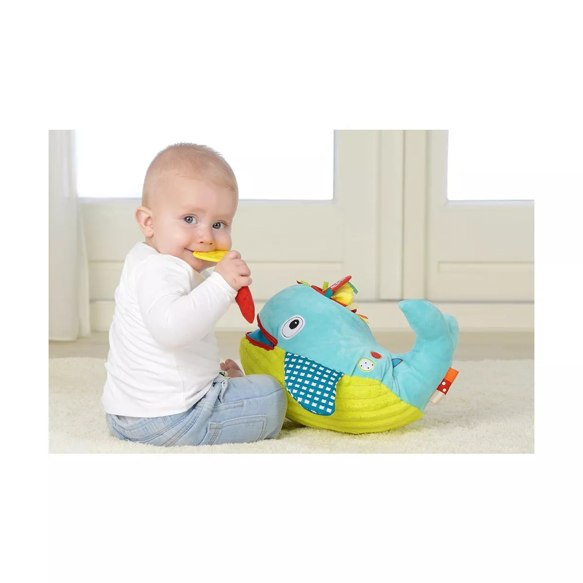 Dolce Play & Learn Whale Stuffed Animal And Plush Toy