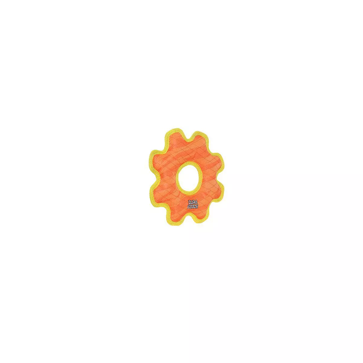 DuraForce Gear Ring Dog Toy - Orange - M/L