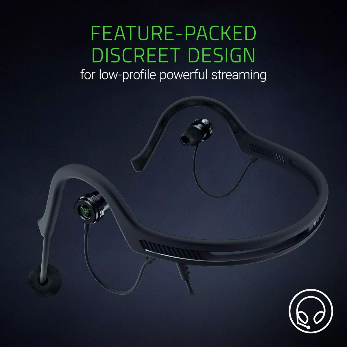 Razer Ifrit In-Ear Streaming Headset with Microphone - USB Audio Enhancer