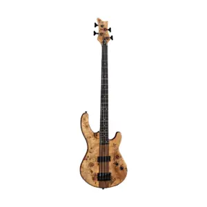 Dean Edge Pro Select Burled Poplar Electric Bass Satin Natural