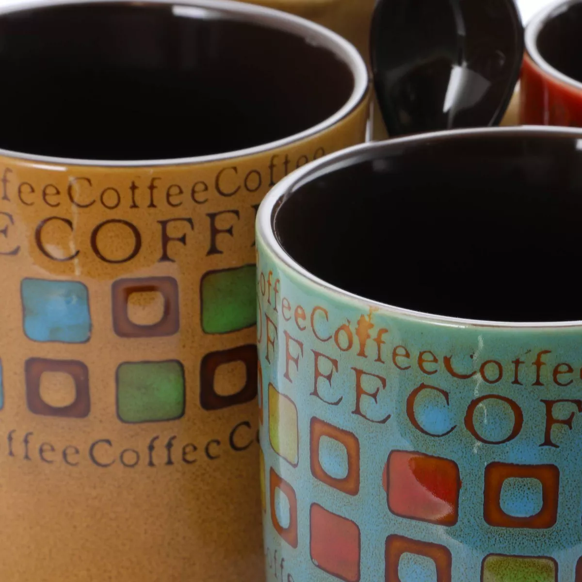 Gibson Home 13oz 8pk Stoneware Mr. Coffee Cafe Americano Mug Set