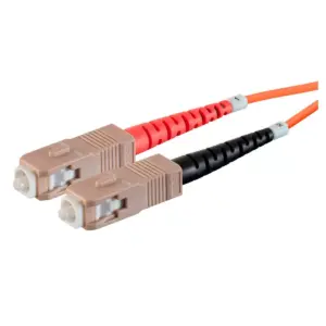 Monoprice OM1 Fiber Optic Cable - 1m (Meter) - SC/UPC-SC/UPC, Multi Mode, Duplex, 62.5/125 Type, 2.0mm, PVC