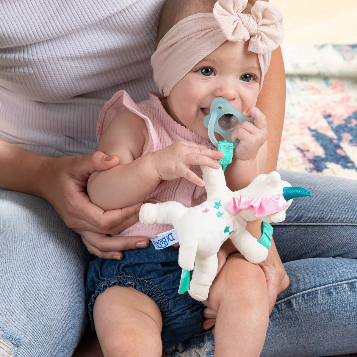 Dr. Brown's Unicorn Lovey Pacifer & Teether Holder