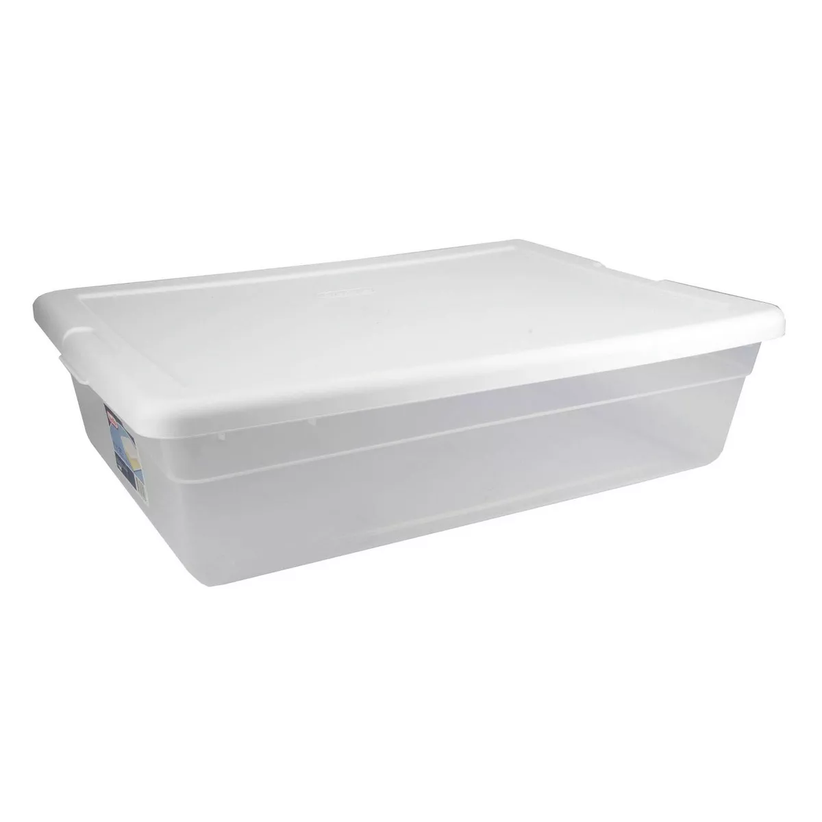 Sterilite 28 Qt Clear Closet/Under Bed Organizer Storage Box Container (10 Pack)