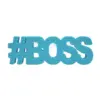 Hudson & Heart Company #Boss Teetheword Baby Teether - Blue 2.9oz