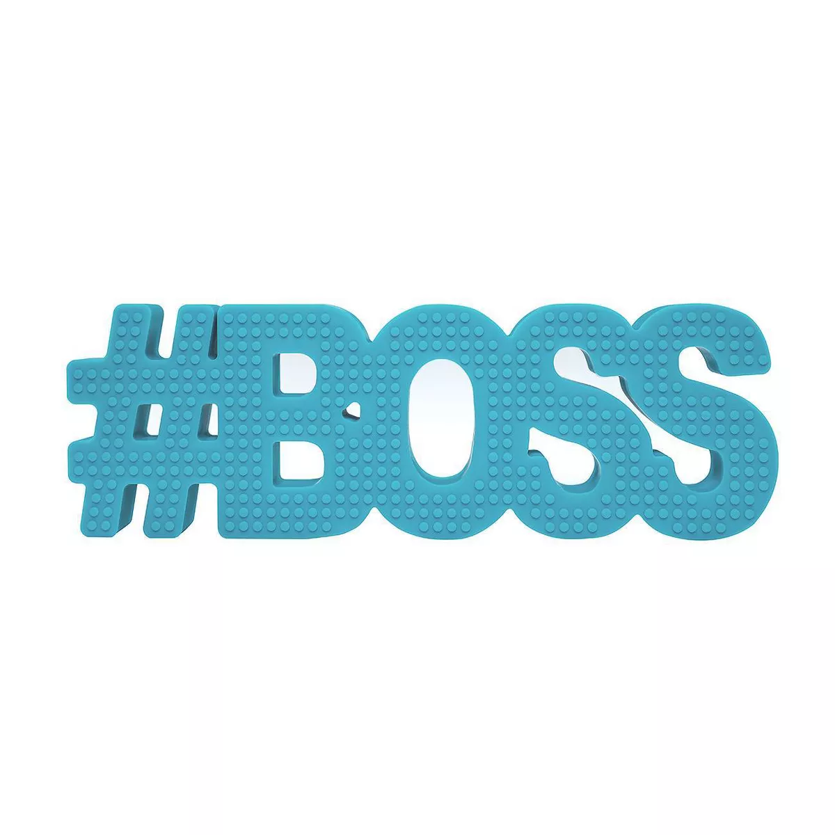 Hudson & Heart Company #Boss Teetheword Baby Teether - Blue 2.9oz